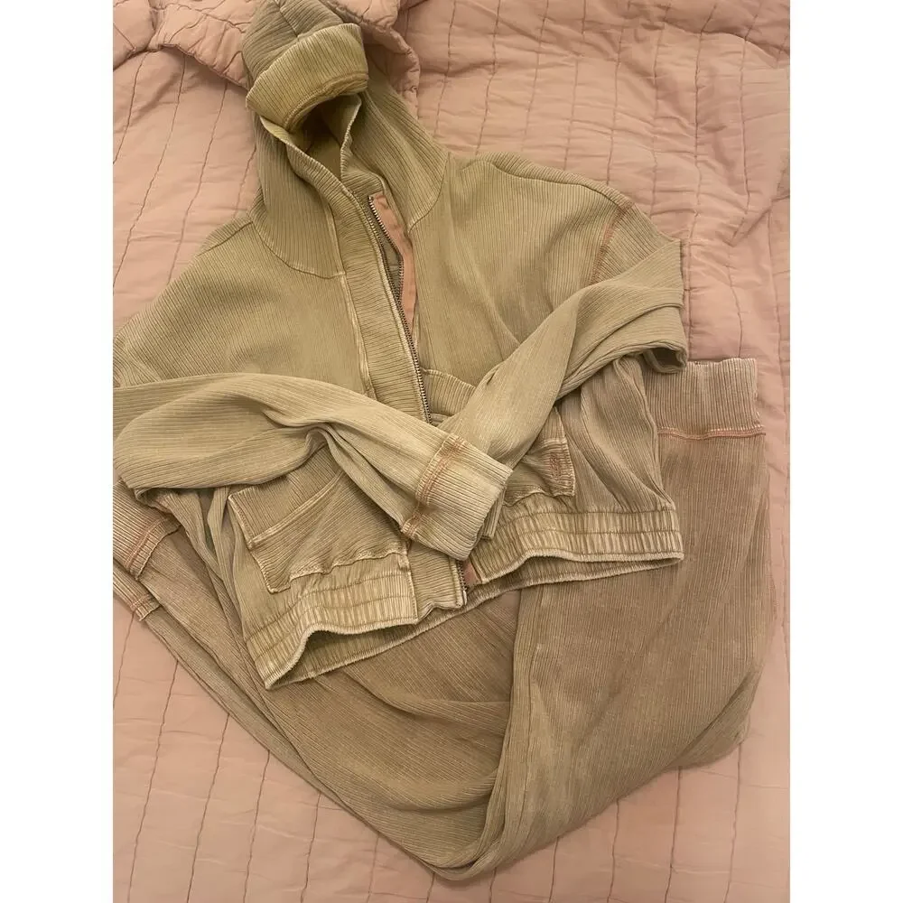Free People Matching Ribbed Set - Picture 3 of 5